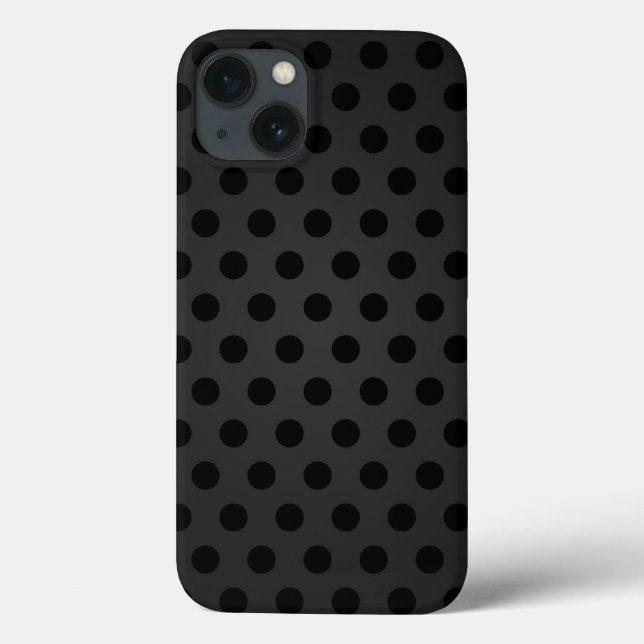 Samsung Galaxy Note 4 Case Black Polka Dot (Back)