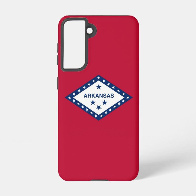 Samsung Galaxy S21 Case Flag of Arkansas, U.S.A. (Back)