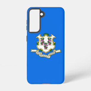 Samsung Galaxy S21 Case Flag of Connecticut, U.S.