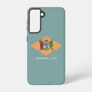 Samsung Galaxy S21 Case Flag of Delaware, U.S.A.