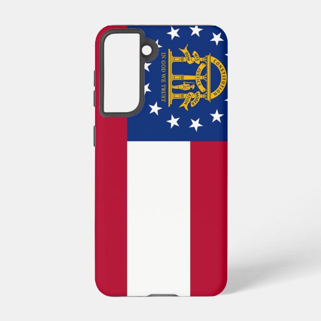 Samsung Galaxy S21 Case Flag of Georgia, U.S.A. (Back)