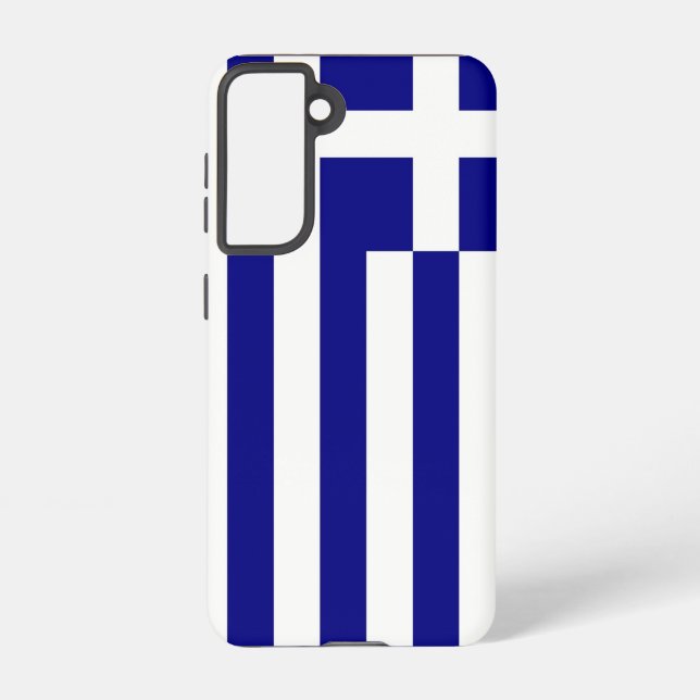 Samsung Galaxy S21 Case Flag of Greece (Back)