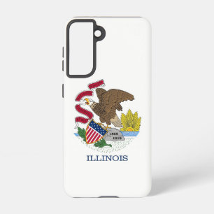 Samsung Galaxy S21 Case Flag of Illinois, U.S.A.