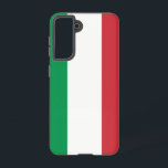 Samsung Galaxy S21 Case Flag of Italy<br><div class="desc">Add a touch of Italian pride to your Samsung Galaxy S21 with our exclusive cover featuring the flag of Italy! Crafted with meticulous attention to detail, this cover is more than just a protective accessory; it's a celebration of Italian heritage and cultural richness. The design proudly showcases the iconic tricolor...</div>