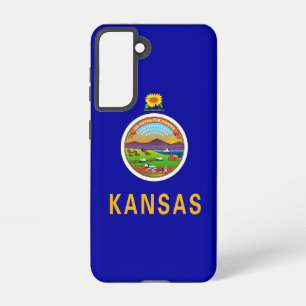 Samsung Galaxy S21 Case Flag of Kansas, U.S.A.