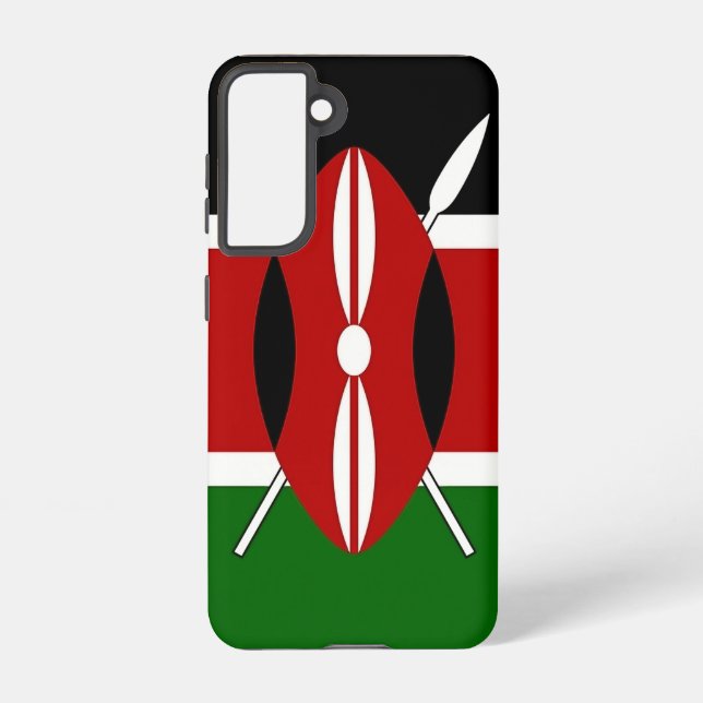 Samsung Galaxy S21 Case Flag of Kenya (Back)