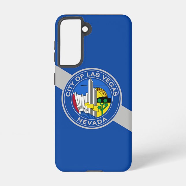 Samsung Galaxy S21 Case Flag of Las Vegas, Nevada (Back)