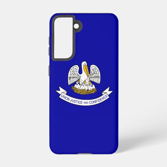 Samsung Galaxy S21 Case Flag of Louisiana, U.S.A. (Back)