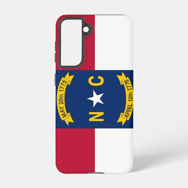 Samsung Galaxy S21 Case Flag of North Carolina (Back)