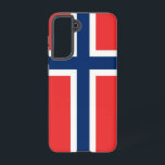 Samsung Galaxy S21 Case Flag of Norway<br><div class="desc">Enhance your Samsung Galaxy S21 with our exclusive phone cover featuring the bold and iconic flag of Norway. Crafted with precision and care, this cover not only safeguards your device but also celebrates Norway's rich cultural heritage. The design prominently showcases the distinctive red, white, and blue cross, symbolising Norway's history,...</div>