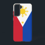 Samsung Galaxy S21 Case Flag of Philippines<br><div class="desc">Celebrate your Filipino heritage in style with this Samsung Galaxy S21 case featuring the bold and beautiful flag of the Philippines! Designed to showcase national pride, this case highlights the iconic elements of the Philippine flag—the radiant sun, three golden stars, and the vivid red, blue, and white colours—making it a...</div>