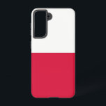 Samsung Galaxy S21 Case Flag of Poland<br><div class="desc">Transform your Samsung Galaxy S21 into a celebration of Polish heritage with our exclusive cover featuring the flag of Poland! Crafted with precision and pride, this phone cover boldly showcases the iconic colours and emblem of the Polish flag, symbolising the nation's rich history and cultural identity. Whether you're attending cultural...</div>