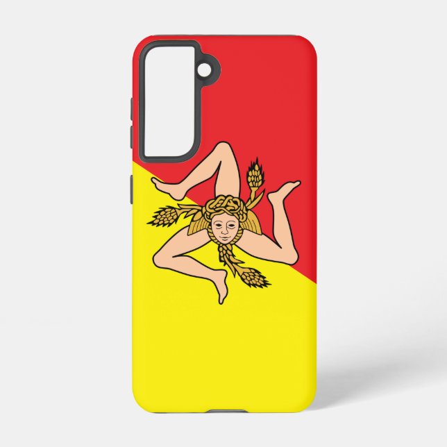 Samsung Galaxy S21 Case Flag of Sicily, Italy (Back)