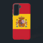 Samsung Galaxy S21 Case Flag of Spain<br><div class="desc">Introducing our Samsung Galaxy S21 cover featuring the flag of Spain, designed to blend protection with a celebration of Spanish heritage. Crafted with meticulous attention to detail, this cover proudly displays the bold red and yellow stripes of the Spanish flag, symbolising the nation's history, culture, and unity. Whether you're commuting,...</div>