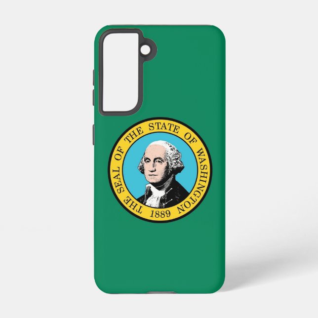 Samsung Galaxy S21 Case Flag of Washington State (Back)