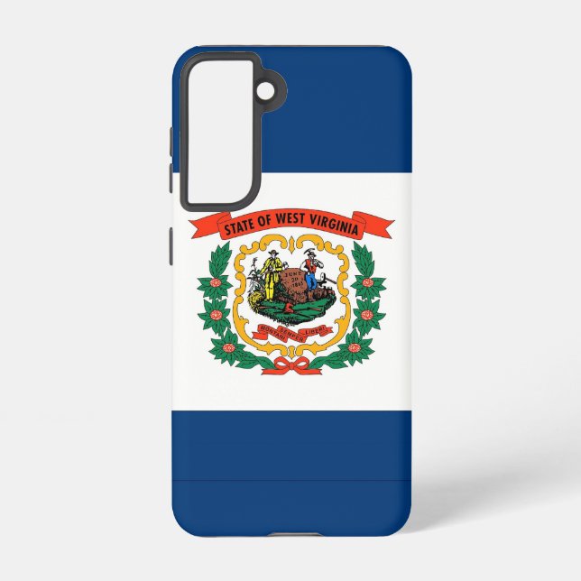 Samsung Galaxy S21 Case Flag of West Virginia (Back)