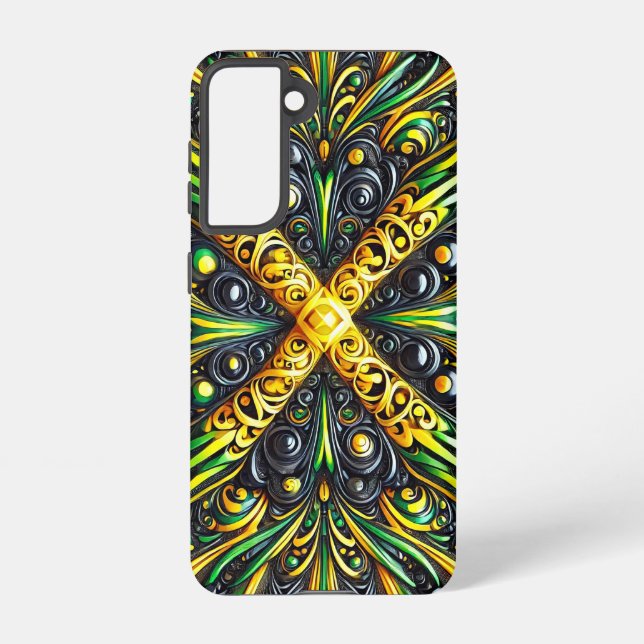 Samsung Galaxy S21 Case Jamaican Colours (Back)