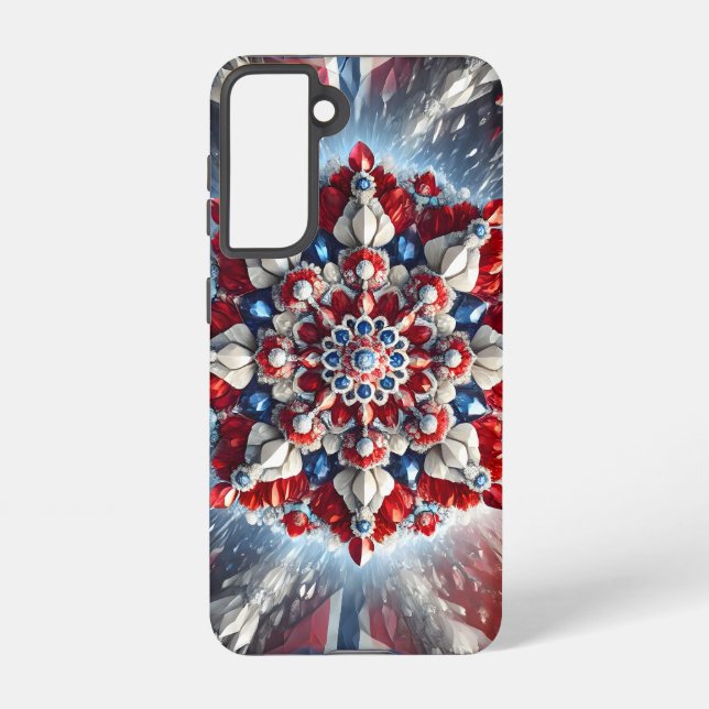 Samsung Galaxy S21 Case Norwegian Colours (Back)