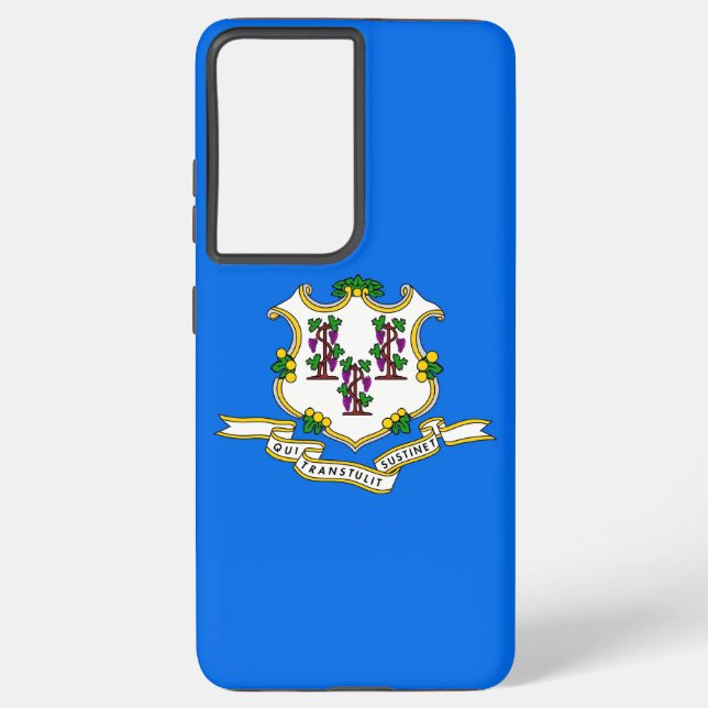 Samsung Galaxy S21 Plus Case Flag of Connecticut (Back)