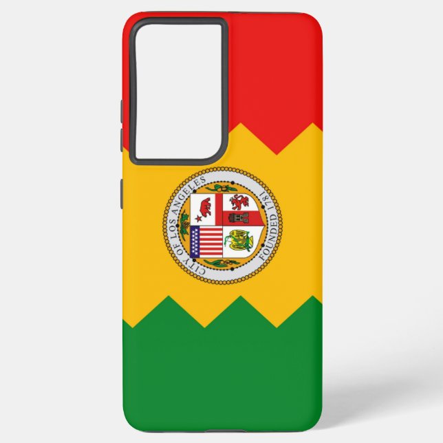 Samsung Galaxy S21 Plus Case Flag of Los Angeles (Back)