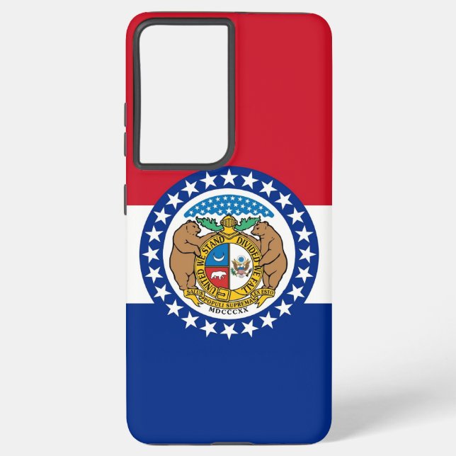 Samsung Galaxy S21 Plus Case Flag of Missouri (Back)