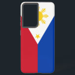 Samsung Galaxy S21 Plus Case flag of Philippines<br><div class="desc">Add a powerful touch of national pride to your device with this Samsung Galaxy S21 Plus case featuring the vibrant flag of the Philippines! Showcasing the iconic red, blue, and white colour scheme with the radiant golden sun and three stars, this case turns your phone into a bold expression of...</div>