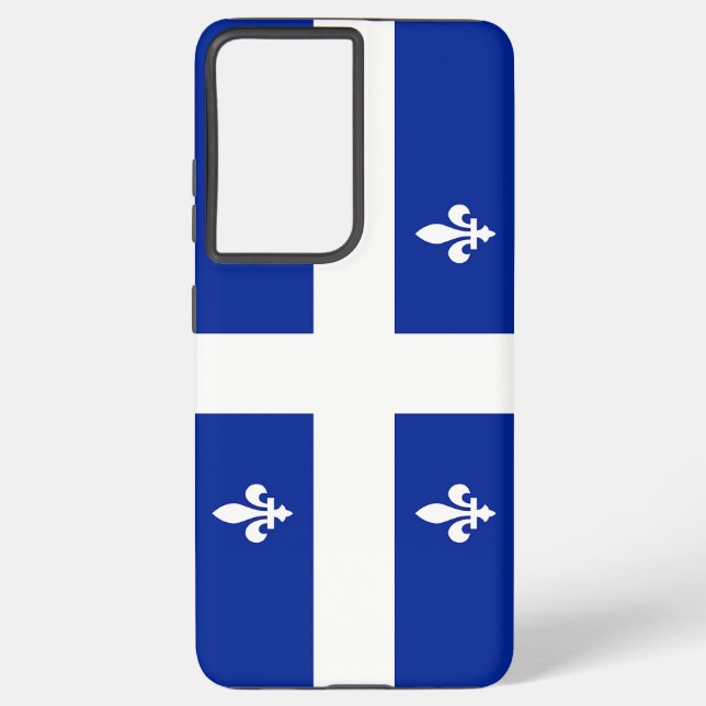 Samsung Galaxy S21 Plus Case flag of Quebec (Back)