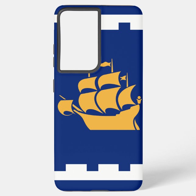 Samsung Galaxy S21 Plus Case flag of Quebec City (Back)