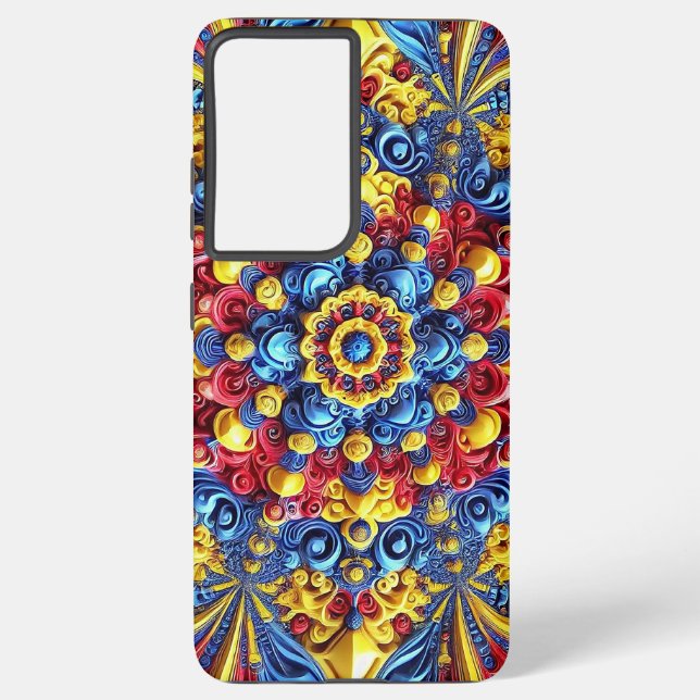 Samsung Galaxy S21 Plus Case Romanian Colours (Back)