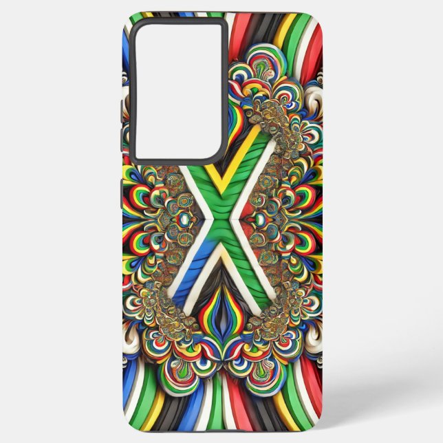 Samsung Galaxy S21 Plus Case South African Colours (Back)