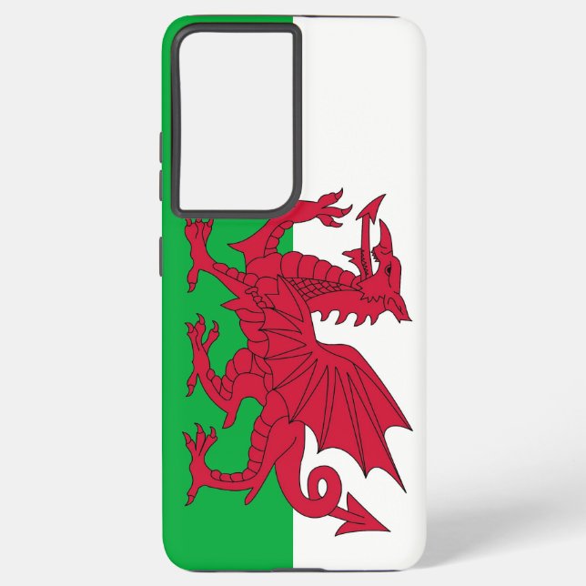 Samsung Galaxy S21 Plus Case Wales flag (Back)