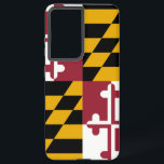 Samsung Galaxy S21 Ultra Case Flag of Maryland<br><div class="desc">Transform your Samsung Galaxy S21 Ultra into a celebration of Maryland's pride with our exclusive phone cover featuring the state flag! Crafted with meticulous attention to detail, this cover proudly showcases the distinctive elements of the Maryland flag. It features a unique design of alternating quadrants of black and gold with...</div>
