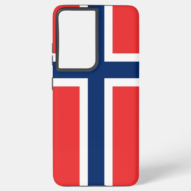 Samsung Galaxy S21 Ultra Case Norway flag (Back)