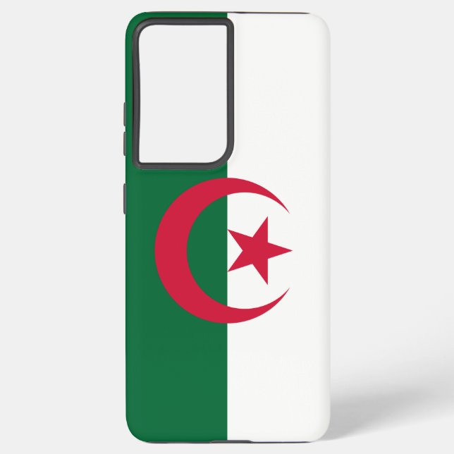 Samsung Galaxy S21 Ultra Case with Algeria flag (Back)