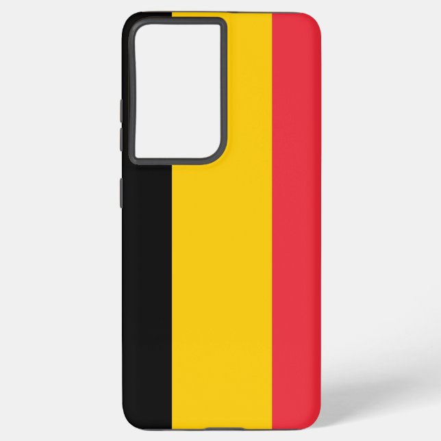 Samsung Galaxy S21 Ultra Case with Belgium flag (Back)