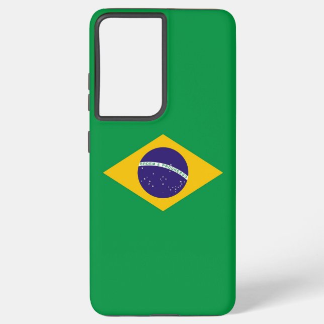 Samsung Galaxy S21 Ultra Case with Brazil flag (Back)