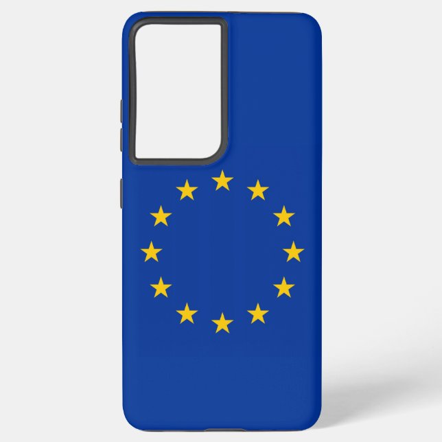 Samsung Galaxy S21 Ultra Case with Europe flag (Back)