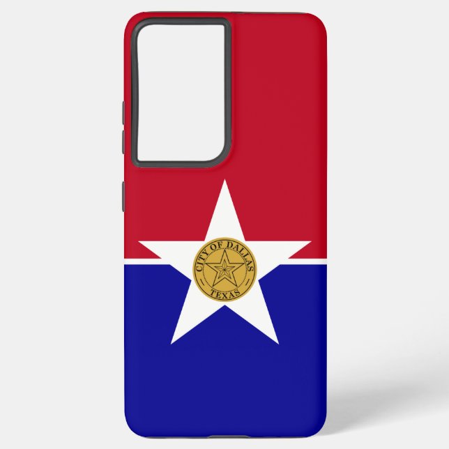 Samsung Galaxy S21 Ultra Case with flag of Dallas (Back)