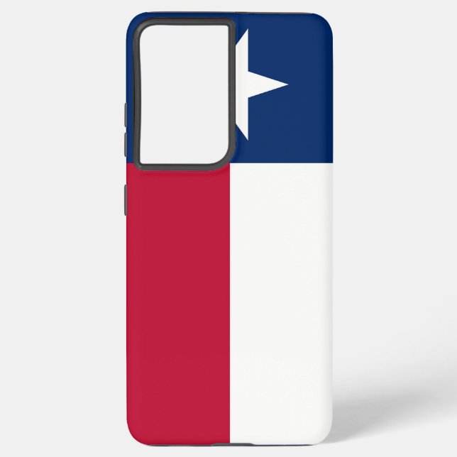 Samsung Galaxy S21 Ultra Case with flag of Texas (Back)