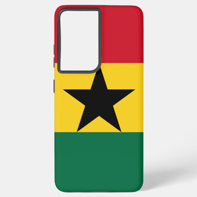 Samsung Galaxy S21 Ultra Case with Ghana flag (Back)