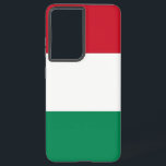 Samsung Galaxy S21 Ultra Case with Hungary flag<br><div class="desc">Transform your Samsung Galaxy S21 Ultra into a symbol of Hungarian pride with our exclusive cover featuring the flag of Hungary! Crafted with meticulous attention to detail, this cover celebrates the rich cultural heritage of Hungary. The design proudly displays the iconic tricolor pattern of red, white, and green horizontal stripes,...</div>