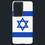 Samsung Galaxy S21 Ultra Case with Israel flag<br><div class="desc">Add a touch of Israeli pride to your Samsung Galaxy S21 Ultra with our exclusive cover featuring the flag of Israel! Crafted with meticulous attention to detail, this cover is more than just a protective accessory; it's a celebration of Israeli heritage and cultural richness. The design proudly showcases the iconic...</div>