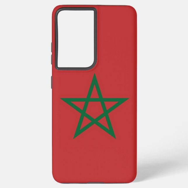 Samsung Galaxy S21 Ultra Case with Morocco flag (Back)
