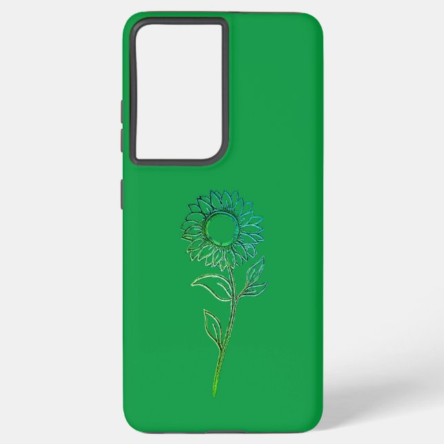Samsung Galaxy S21 Ultra flower  style design Case (Back)
