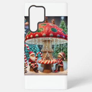 Samsung Galaxy S22 Case: Christmas Mushroom Design Case