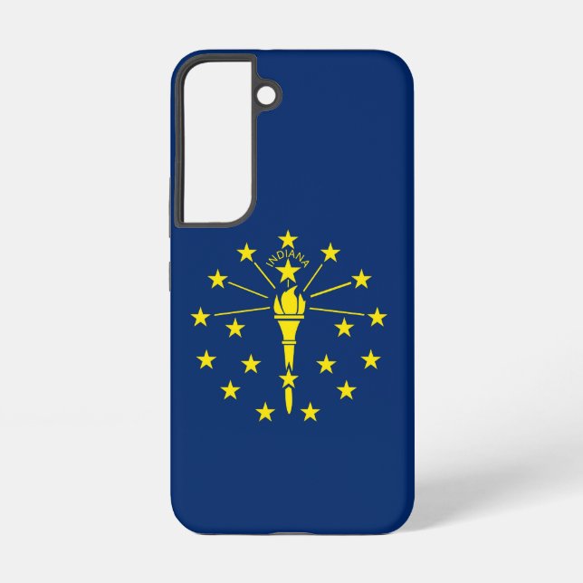Samsung Galaxy S22 Case Flag of Indiana (Back)