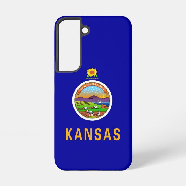 Samsung Galaxy S22 Case Flag of Kansas (Back)