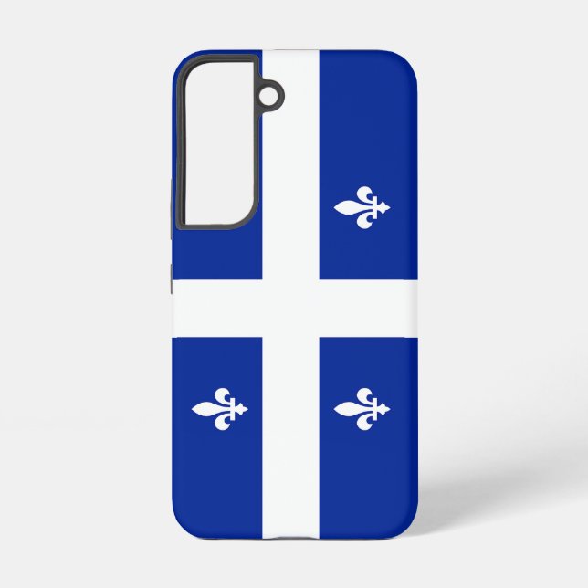 Samsung Galaxy S22 Case Flag of Quebec (Back)