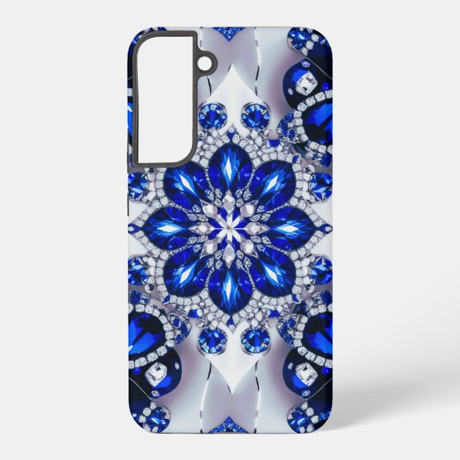 Samsung Galaxy S22 Plus Case Blue White Colours (Back)