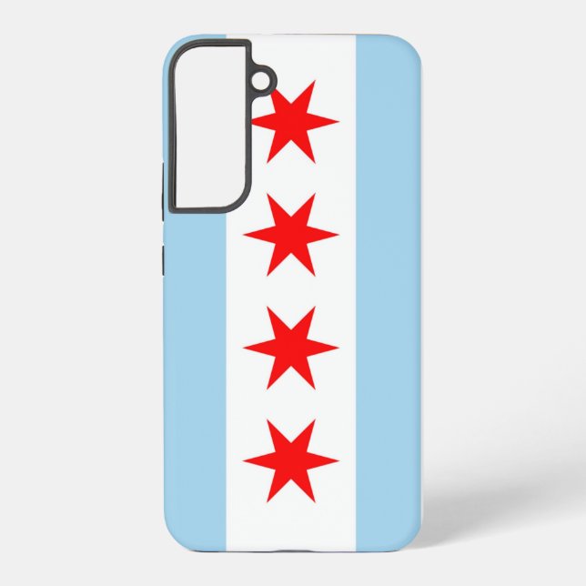 Samsung Galaxy S22 Plus Case Flag of Chicago (Back)